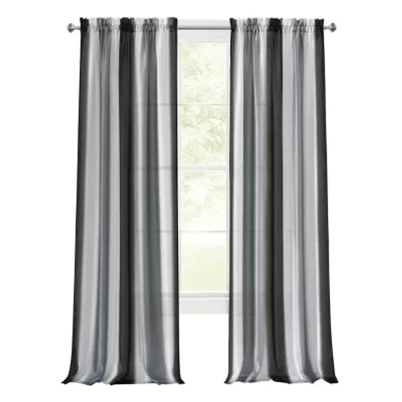 Achim Spectrum Rod Pocket Light-Filtering Single Curtain Panel