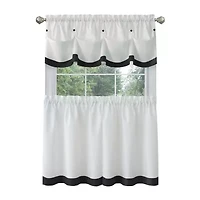 Achim Lana 3-pc. Rod Pocket Kitchen Curtains & Drapes Window Set