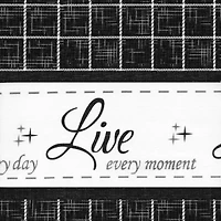 Achim Live; Love; Laugh 3-pc. Rod Pocket Kitchen Curtains & Drapes Window Set