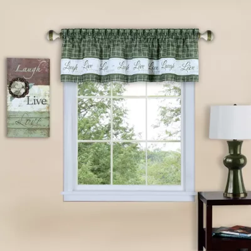 Achim Live; Love; Laugh Rod Pocket Federal & Truck Valance