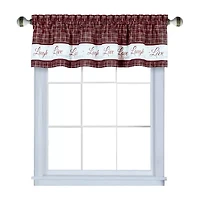 Achim Live; Love; Laugh Rod Pocket Valance