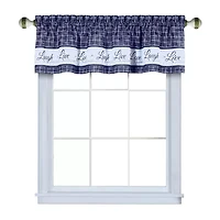 Achim Live; Love; Laugh Rod Pocket Valance