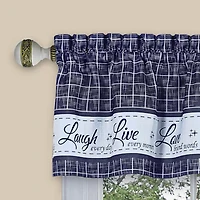 Achim Live; Love; Laugh Rod Pocket Valance