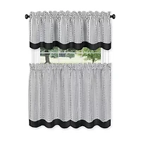 Achim Westport 3-pc. Rod Pocket Kitchen Curtains & Drapes Window Set