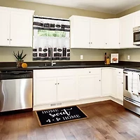 Achim Modern Farmhouse 3-pc. Rod Pocket Kitchen Curtains & Drapes Window Set