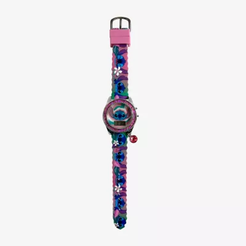Disney Collection Lilo & Stitch Girls Blue Strap Watch Las4095jc