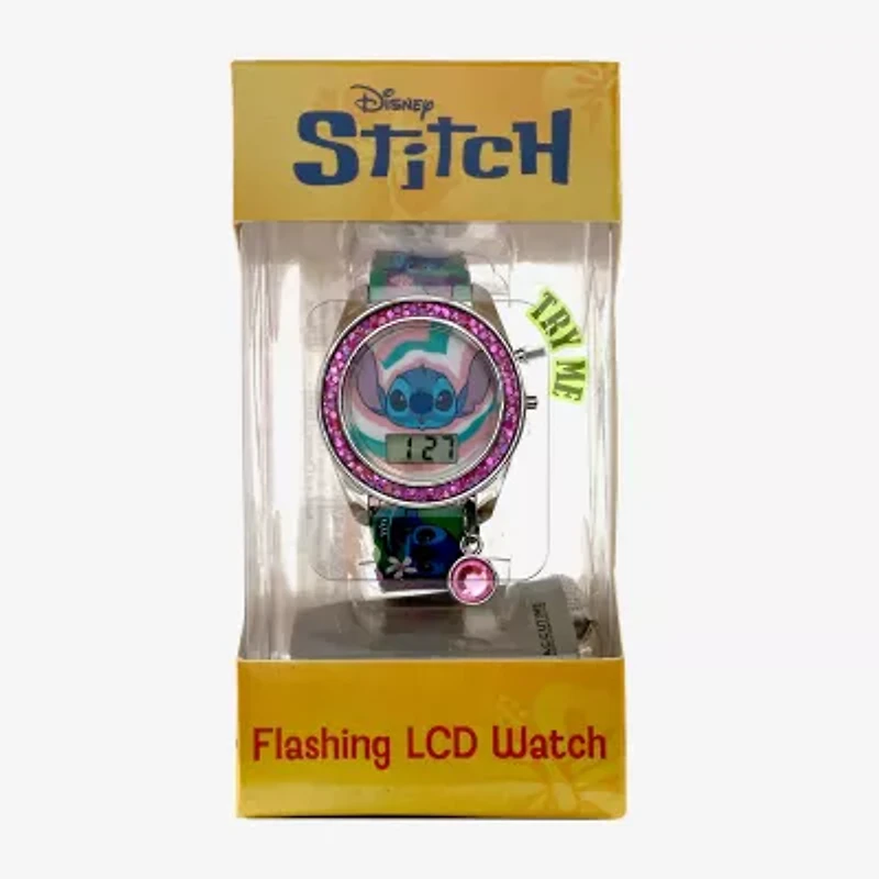 Disney Collection Lilo & Stitch Girls Blue Strap Watch Las4095jc