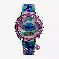 Disney Collection Lilo & Stitch Girls Blue Strap Watch Las4095jc