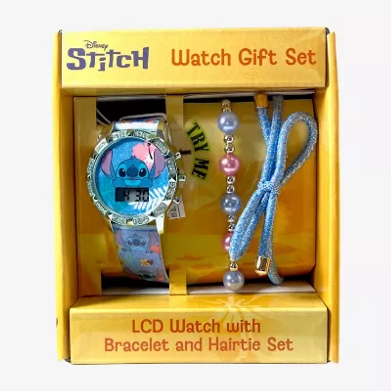 Disney Collection Lilo & Stitch Girls Blue Strap Watch Las40024jc