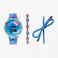 Disney Collection Lilo & Stitch Girls Blue Strap Watch Las40024jc