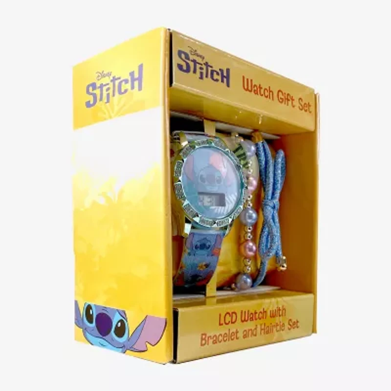 Disney Collection Lilo & Stitch Girls Blue Strap Watch Las40024jc