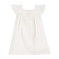 Carter's Toddler Girls Short Sleeve Flutter A-Line Dress