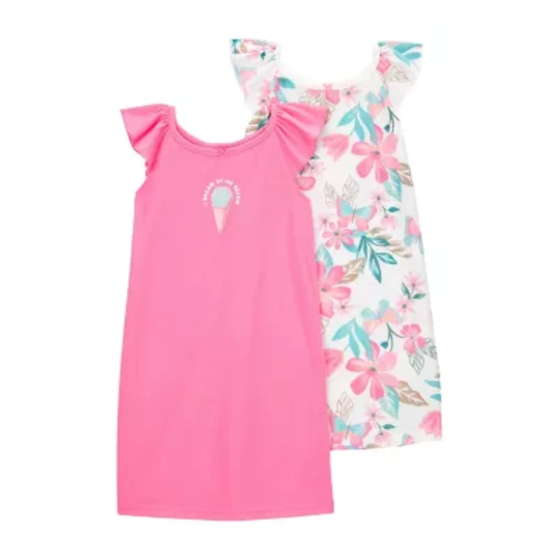 Carter's Little & Big Kid Girls Scoop Neck Sleeveless 2-pc. Nightgown