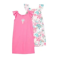 Carter's Little & Big Kid Girls Scoop Neck Sleeveless 2-pc. Nightgown