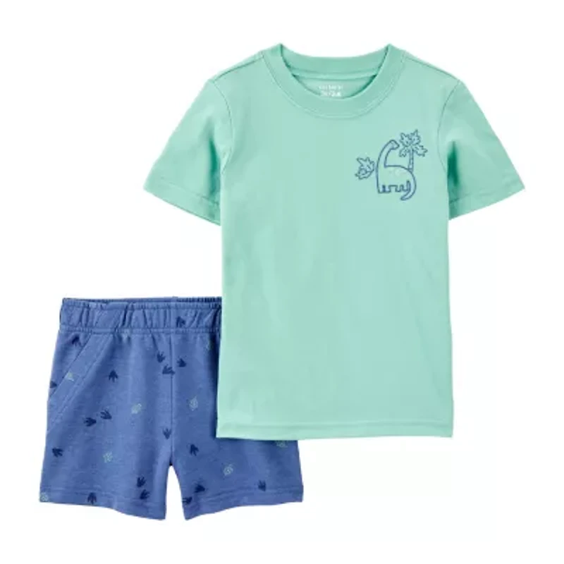 Carter's Dinosaur Toddler Boys 2-pc. Short Set