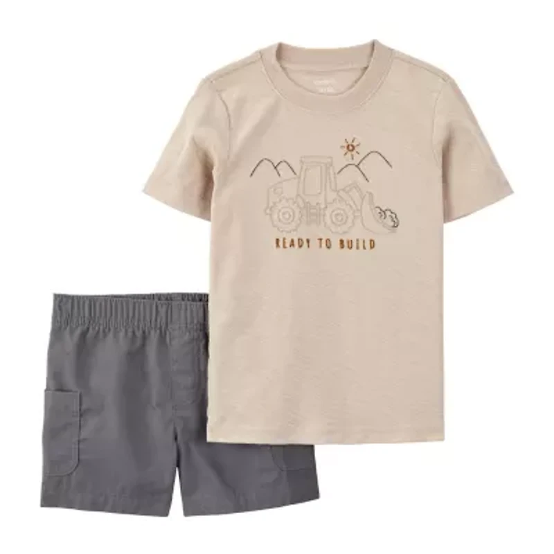Carter's Tractor Toddler Boys 2-pc. Short Set