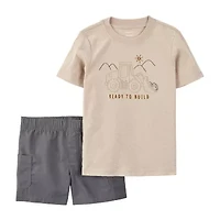 Carter's Tractor Toddler Boys 2-pc. Short Set
