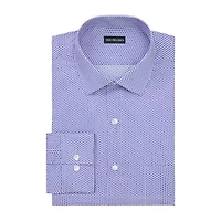 Van Heusen Everyday Defense Stain Shield Mens Regular Fit Stretch Fabric Wrinkle Free Long Sleeve Dress Shirt