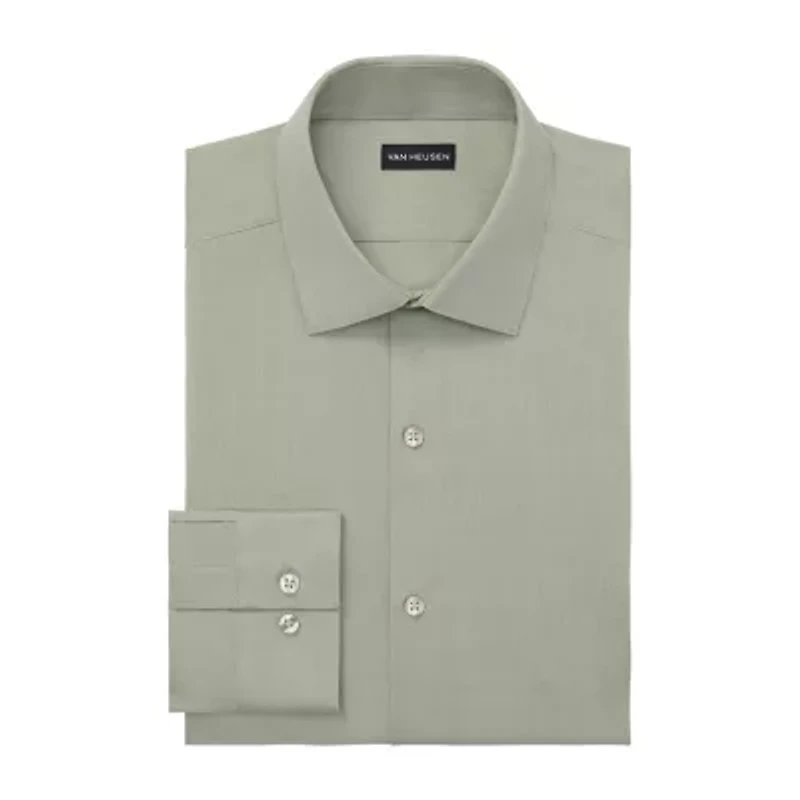 Van Heusen Comfort Performance Mens Big & Tall Classic Fit Stretch Fabric Wrinkle Free Long Sleeve Dress Shirt