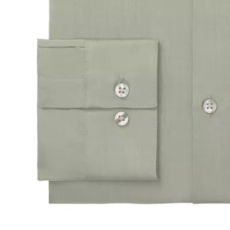 Van Heusen Comfort Performance Mens Big & Tall Classic Fit Stretch Fabric Wrinkle Free Long Sleeve Dress Shirt