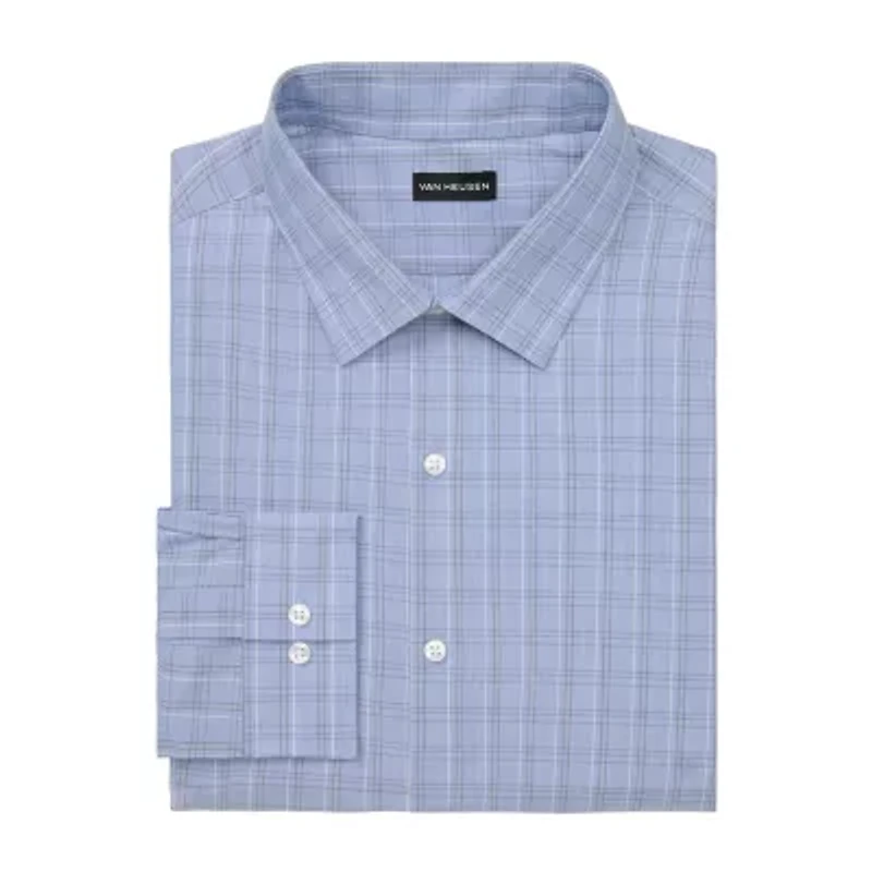 Van Heusen Comfort Performance Mens Big & Tall Classic Fit Stretch Fabric Wrinkle Free Long Sleeve Dress Shirt