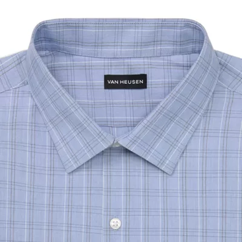 Van Heusen Comfort Performance Mens Big & Tall Classic Fit Stretch Fabric Wrinkle Free Long Sleeve Dress Shirt