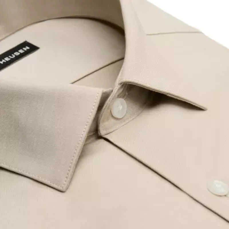 Van Heusen Comfort Performance Mens Regular Fit Stretch Fabric Wrinkle Free Long Sleeve Dress Shirt