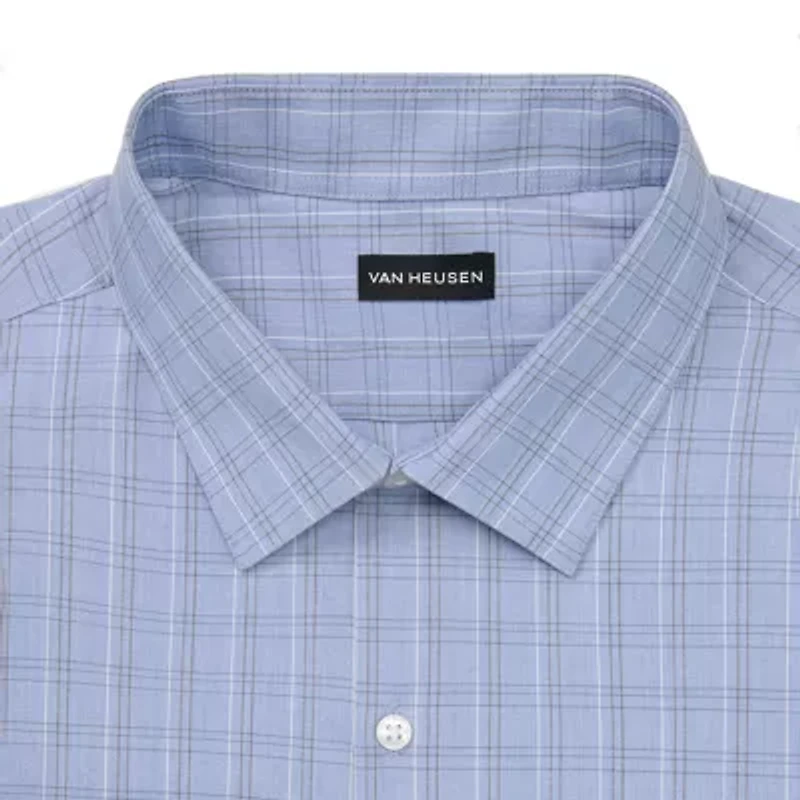 Van Heusen Comfort Performance Mens Big & Tall Classic Fit Stretch Fabric Wrinkle Free Long Sleeve Dress Shirt