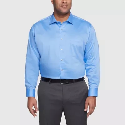 Van Heusen Big And Tall Ultra Flex Wrinkle Free Mens Classic Fit Long Sleeve Dress Shirt