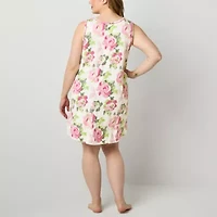 Liz Claiborne Cool and Calm Womens Plus Sleeveless U Neck Nightshirt