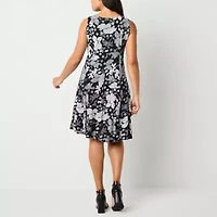 Perceptions Womens Floral Jacket Dress