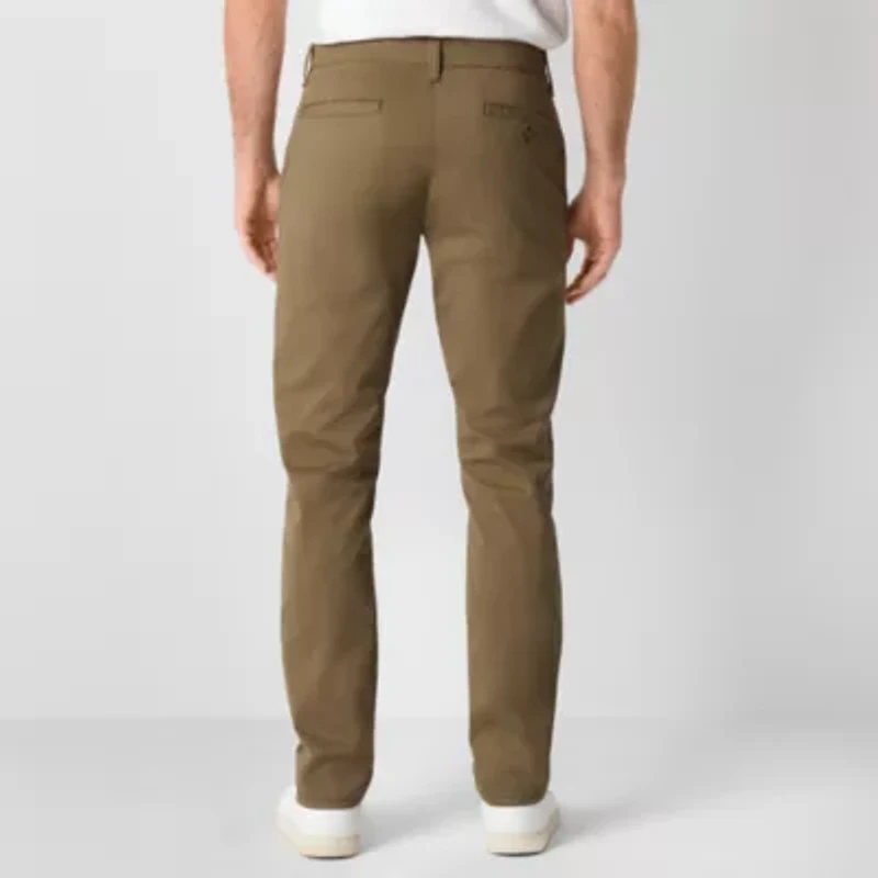 mutual weave Standard Chino Mens Relaxed Fit Flat Front Pant