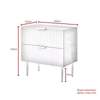 Zeynep 2-Drawer Nightstand