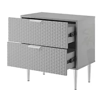 Zeynep 2-Drawer Nightstand