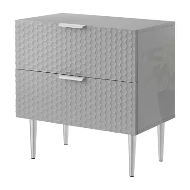 Zeynep 2-Drawer Nightstand