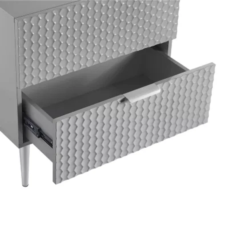 Zeynep 2-Drawer Nightstand