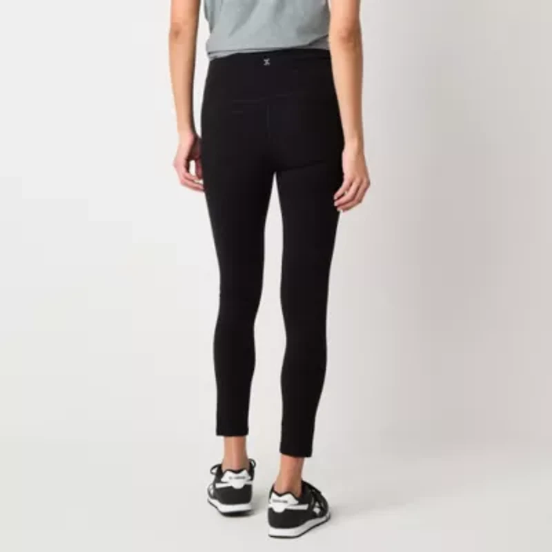 Xersion EverPerform Womens 2 Pack Cotton High Rise 7/8 Ankle Leggings