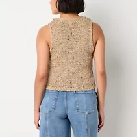 a.n.a Womens V Neck Button Sweater Vest