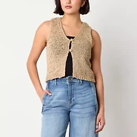 a.n.a Womens V Neck Button Sweater Vest