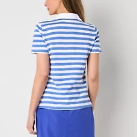 St. John's Bay Womens Short Sleeve Polo Shirt