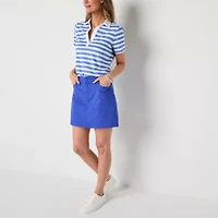St. John's Bay Womens Short Sleeve Polo Shirt