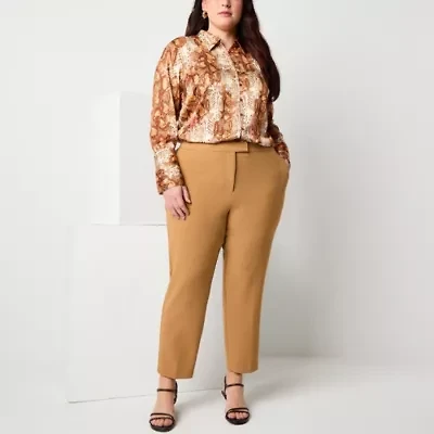 Worthington Womens Ankle Plus Trouser
