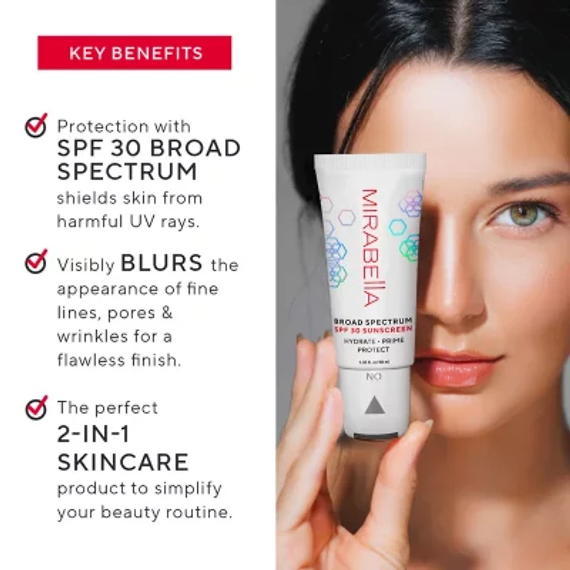 Mirabella Broad Spectrum Spf 30 Sunscreen Moisturizing Primer