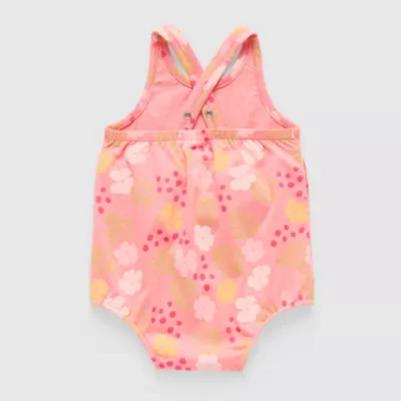 Okie Dokie Baby Girls Sleeveless Gingham Romper