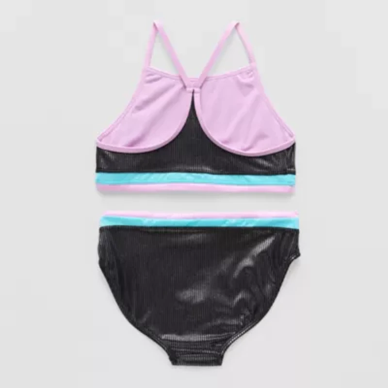 Thereabouts Ribbed Little & Big Kid Girls 2-pc. Bikini Set