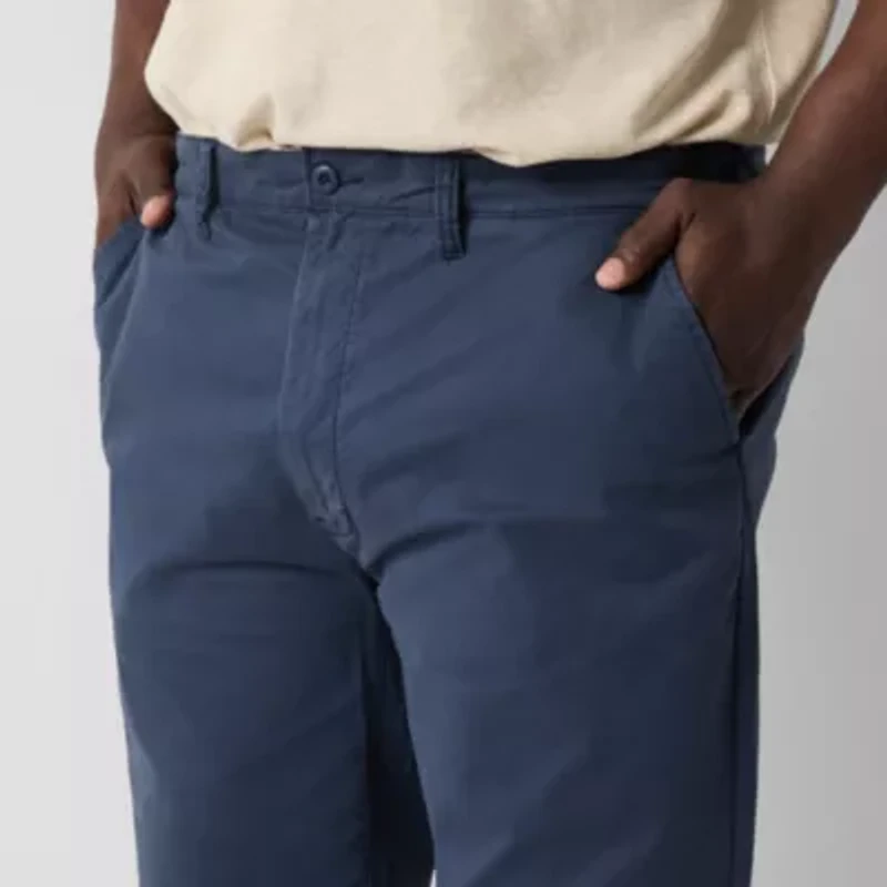 mutual weave Standard Chino Mens Relaxed Fit Big and Tall Flat Front Pant