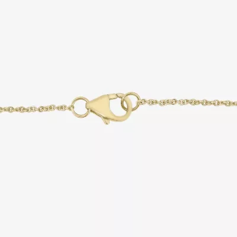 Floating Diamonds (F / Vs2) Womens 14K Gold Inch Cable Chain Necklace