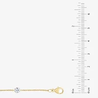 Floating Diamonds (F / Vs2) Womens 14K Gold 7.25 Inch Solid Cable Chain Bracelet
