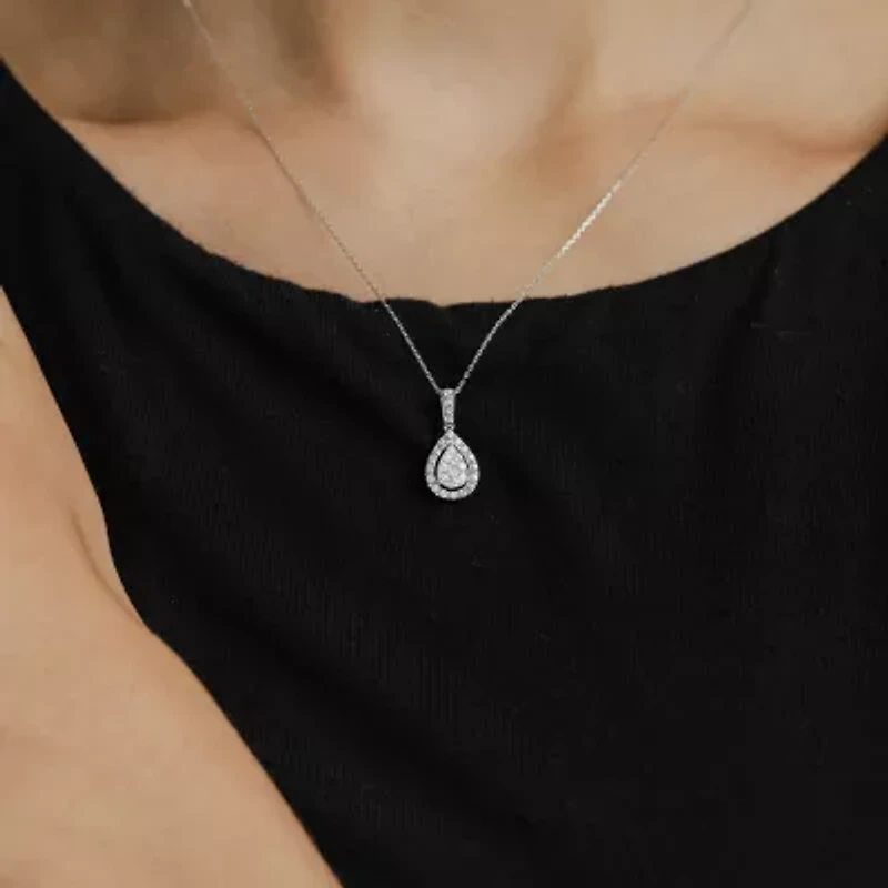 (G, Si2) Womens 1/4 CT. T.W. Lab Grown White Diamond 10K Gold 18 Inch Pendant Necklace