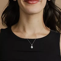 (G, Si2) Womens 1/4 CT. T.W. Lab Grown White Diamond 10K Gold 18 Inch Pendant Necklace